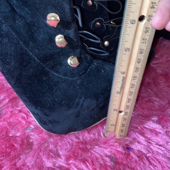 Over the knee boots with front elastic straps - Picture 6 of 6